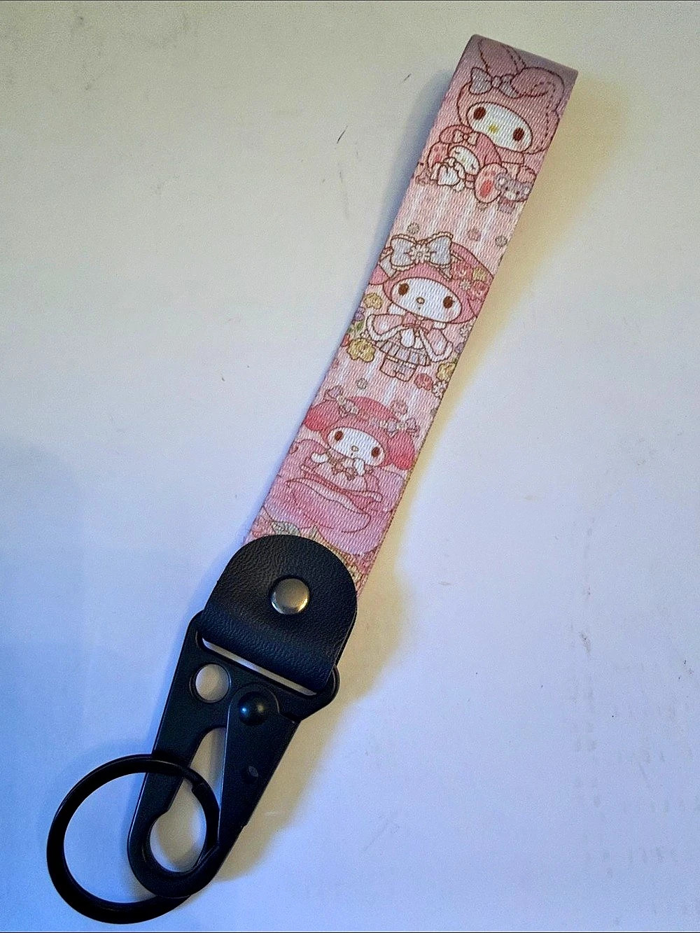 My melody Character Print wrist Keychain